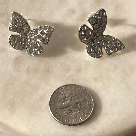 Stud Earrings butterfly bling - Picture 5 of 6